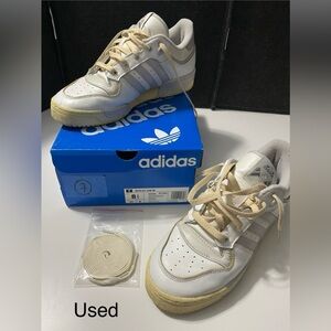 Adidas Rivalry Low Sneakers - White and Beige